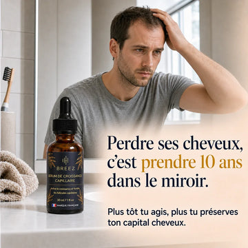 Perdre ses cheveux, c'est prendre 10 ans dans le miroir