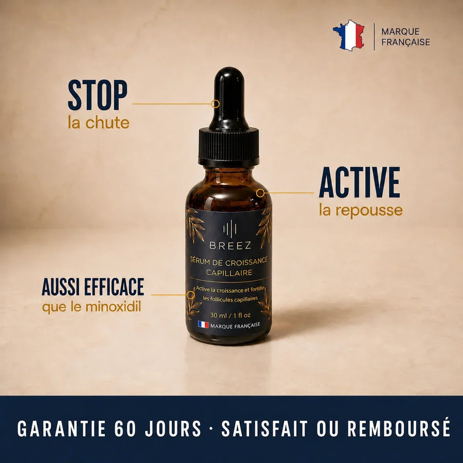 Sérum BREEZ, stoppe la chute et active la repousse