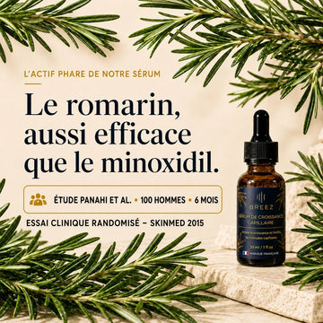 Le romarin, actif phare du sérum BREEZ : 50 % d'huile essentielle