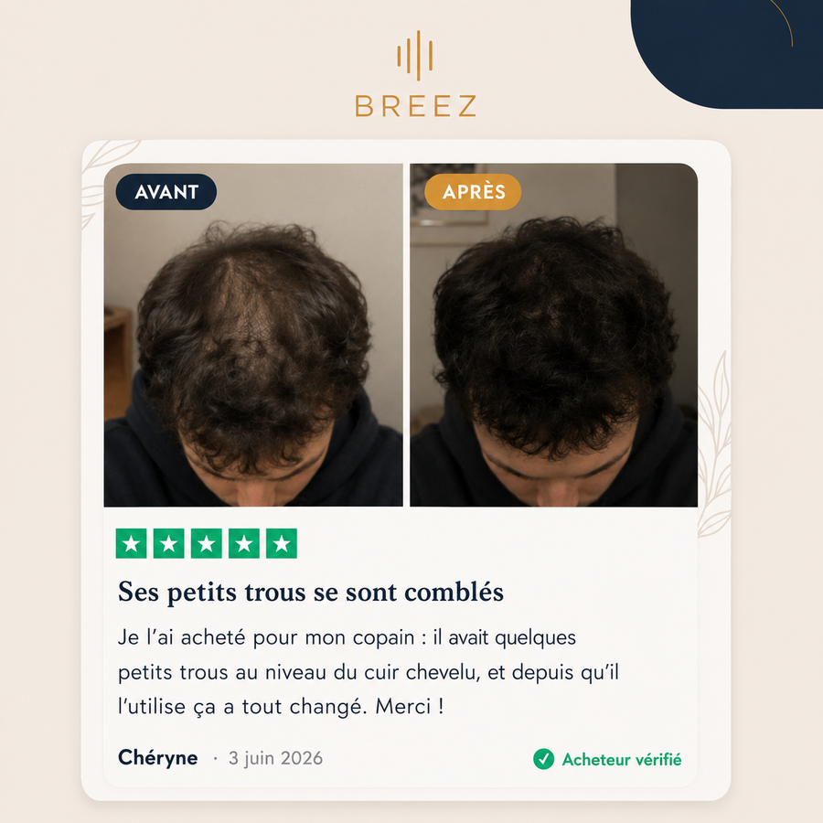 Avis client Avant/Après — dermaroller BREEZ