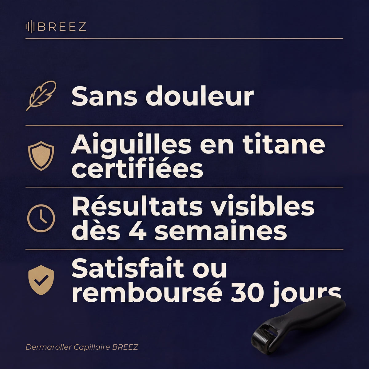 Dermaroller BREEZ associé au sérum anti-chute — routine homme complète