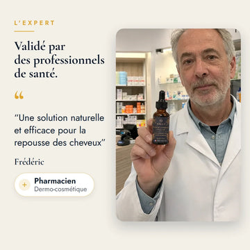 Sérum BREEZ validé par des professionnels de santé : Frédéric, pharmacien en dermo-cosmétique