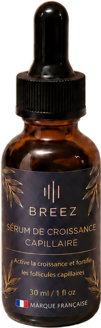 Flacon du sérum BREEZ, en verre ambré, à pipette